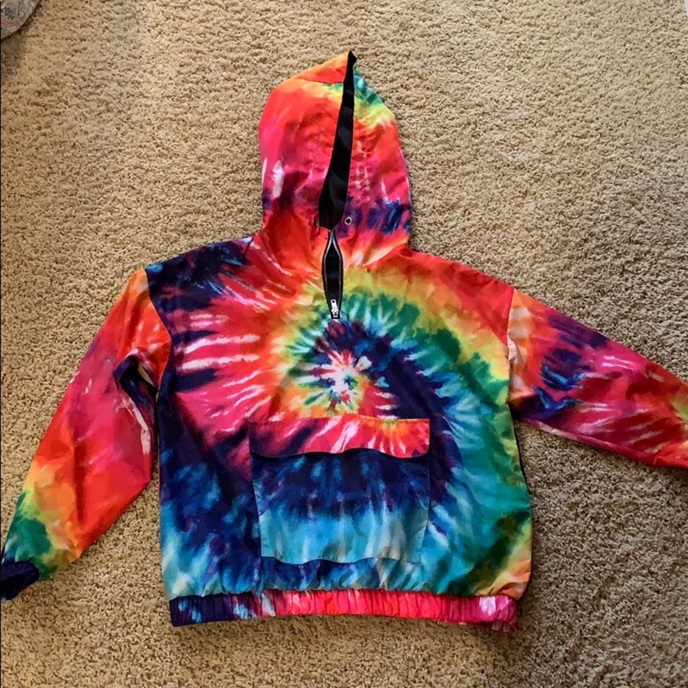 Rainbow rain jacket